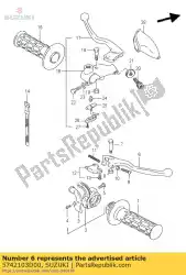 Here you can order the lever,brake from Suzuki, with part number 5742103D00: