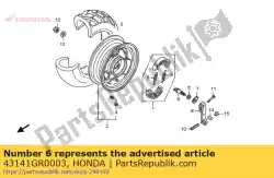 Ici, vous pouvez commander le cam, rr. Frein auprès de Honda , avec le numéro de pièce 43141GR0003:
