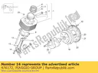 976172, Piaggio Group, Cuscinetto semiguscio 1.535-1.540     , Nuovo