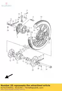 Suzuki 6141036002 ajustador, cadena - Lado inferior