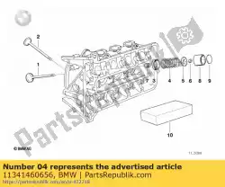 Here you can order the valve spring from BMW, with part number 11341460656: