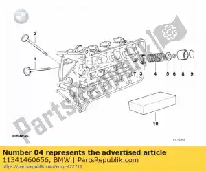 bmw 11341460656 valve spring - Bottom side