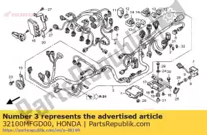 honda 32100MFGD00 uprz??, drut - Dół