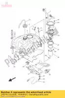 1PEF41101000, Yamaha, tanque de combustível comp. yamaha  yfm 700 2013 2014 2015 2016 2017 2018 2019 2020 2021, Novo