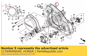 honda 11394KRNA40 gasket, r. cover - Bottom side