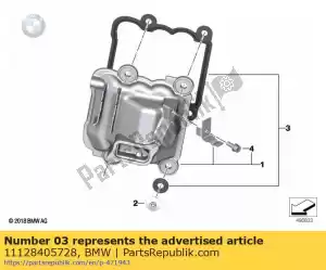 bmw 11128405728 set of valve cover gaskets - Bottom side