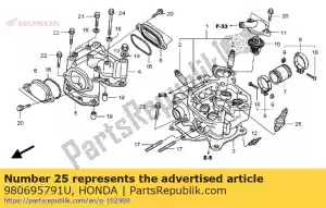 Honda 980695791U plugue, faísca (ijr7a9) (ngk - Lado inferior