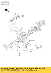 spruitstuk-comp-uitlaat van Kawasaki, met onderdeel nummer 391781206, bestel je hier online: