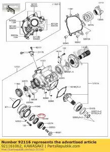 kawasaki 921161062 rolamento-rolo, hi-cap vn1500-a - Lado inferior