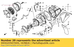 Honda 94002050700S porca, hex., 5mm - Lado inferior