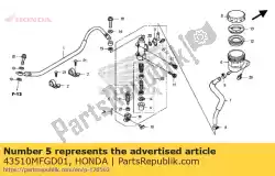 Aqui você pode pedir o nenhuma descrição disponível no momento em Honda , com o número da peça 43510MFGD01: