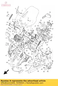 yamaha 3P6283221000 quedarse 2 - Lado inferior