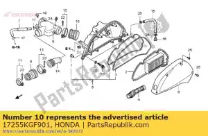 honda 17255KGF901 gewricht, luchtfilter - Onderkant