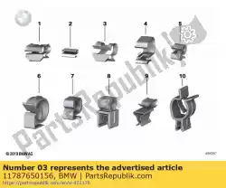 Here you can order the fixing clamp - d=10mm          from BMW, with part number 11787650156: