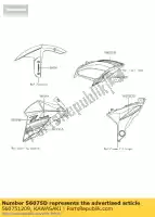 560751209, Kawasaki, pattern,shroud,lh kawasaki z  eversion sugomi edition a special e c version abs zr800 d f z800 800 , New