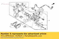 43110MEJ016, Honda, comp. de suporte, rr. honda cb 1300 2003 2005 2007 2008 2009, Novo