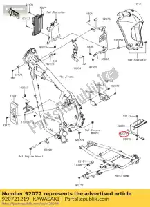 kawasaki 920721219 bande, étui tol kl650-a1 - La partie au fond