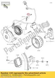 screw-pan-cros, 5x12 van Kawasaki, met onderdeel nummer 220AA0512, bestel je hier online: