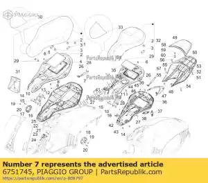 Piaggio Group 6751745 supporto sedile - Il fondo