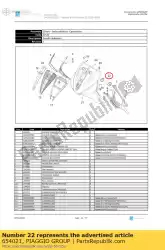 Ici, vous pouvez commander le prise de courant auprès de Piaggio Group , avec le numéro de pièce 654021: