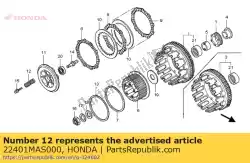 Here you can order the spring, clutch from Honda, with part number 22401MAS000: