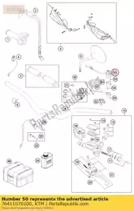 ktm 76411070100 h. lichtschakelaar - Onderkant