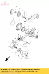 Aqui você pode pedir o bunda do motor de partida em Yamaha , com o número da peça 5WWH18000000: