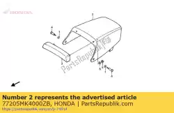 Here you can order the cowl,single*nh-1* from Honda, with part number 77205MK4000ZB: