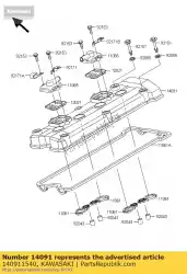 Aquí puede pedir cubierta, cabeza zr1000-a1 de Kawasaki , con el número de pieza 140911540: