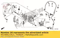 45190KZZA21, Honda, bracket sub assy., fr. ca honda crf  r l m x crf250m crf250rla 250 , Nieuw