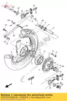 3HE2533800UA, Yamaha, rueda de fundición, trasera yamaha fzr genesis 600, Nuevo