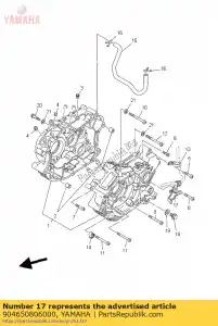 yamaha 904650806000 braçadeira - Lado inferior