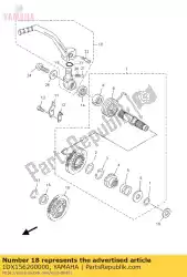 kick crank assy van Yamaha, met onderdeel nummer 1DX156200000, bestel je hier online: