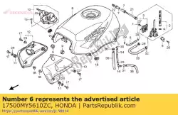 Here you can order the set illust*type3* from Honda, with part number 17500MY5610ZC: