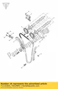 triumph T1131065 cale, 3.075mm, dia 9.5 - La partie au fond