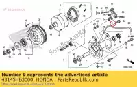 43145HB3000, Honda, knipperlicht, rr. rem honda trx90x trx90 sportrax 90 , Nieuw