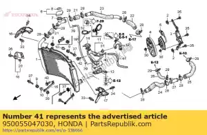 Honda 950055047030 buis, 5x470 - Onderkant