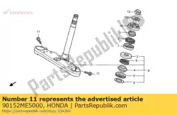 Qui puoi ordinare bullone, presa, 8x28 da Honda , con numero parte 90152ME5000: