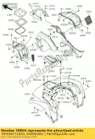 350040153260, Kawasaki, garde-boue avant, a.red kvf750lcf kawasaki kvf 750 2012, Nouveau