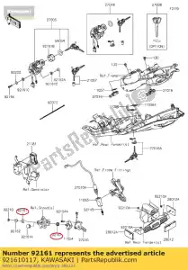 Kawasaki 921610117 amortisseur - La partie au fond