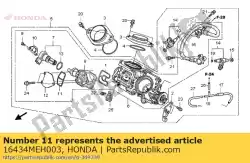 Tutaj możesz zamówić oring od Honda , z numerem części 16434MEH003: