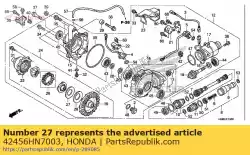 Aquí puede pedir cuña f (1. 8) de Honda , con el número de pieza 42456HN7003: