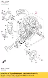 Aquí puede pedir conjunto de rueda, trasero de Suzuki , con el número de pieza 6410037K00: