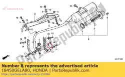 Tutaj możesz zamówić brak opisu w tej chwili od Honda , z numerem części 18450GELA80: