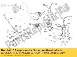 Piaggio Group GU95129111 washer - Bottom side