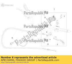 Aprilia AP8118490, Noot, OEM: Aprilia AP8118490