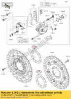 110610451, Kawasaki, joint er650dbf kawasaki  er-6f er-6n kle klz 650 1000 2011 2012 2013 2014 2015 2016 2017 2018 2019 2020 2021, Nouveau