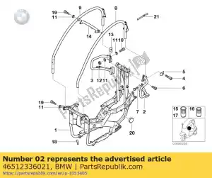 bmw 46512336021 subframe dak - Onderste deel