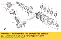 13111MAT000, Honda, axe, piston honda cb cbr 1100 1997 1998 1999 2000 2001 2002 2003 2004 2005 2006 2007 2008, Nouveau