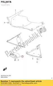 suzuki 9445801H00 deksel, lwr beugel - Onderkant